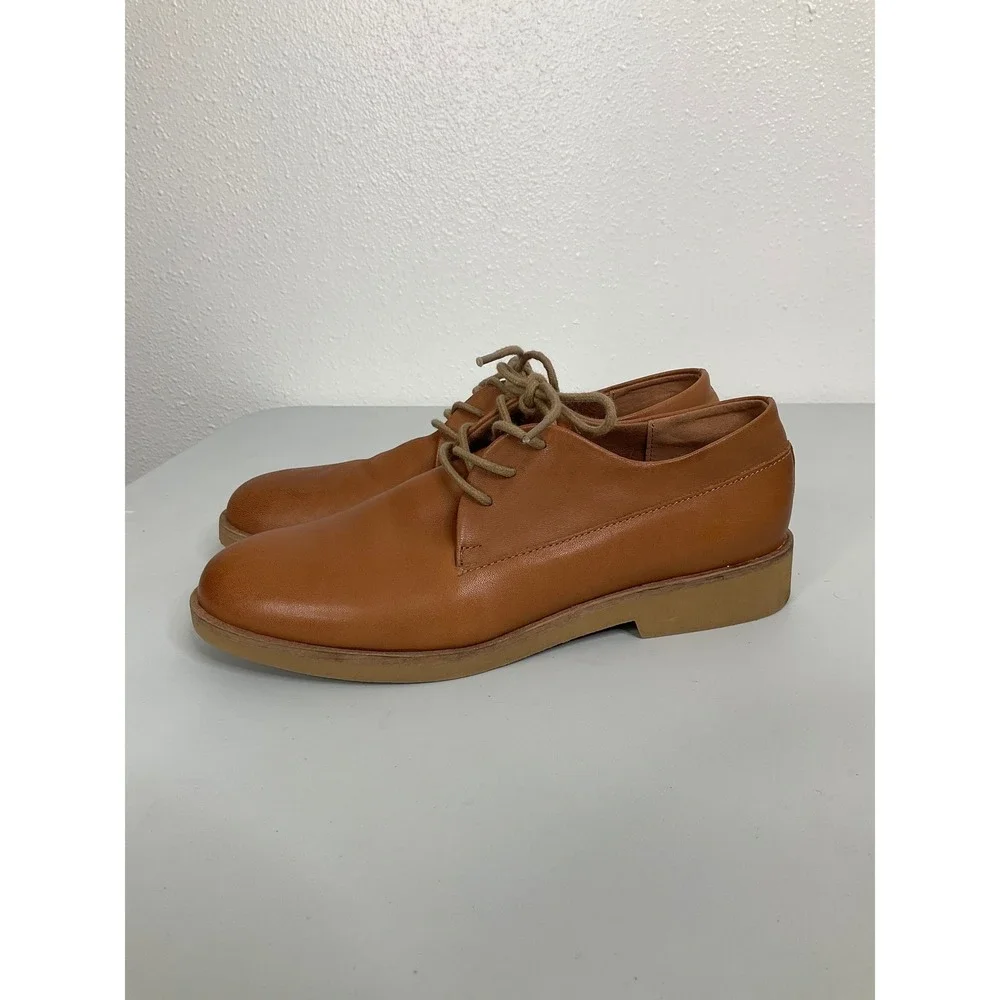 Softwalk Tan Leather Oxford Lace Up Shoes S2163-215 Womens Size 7.5M‎